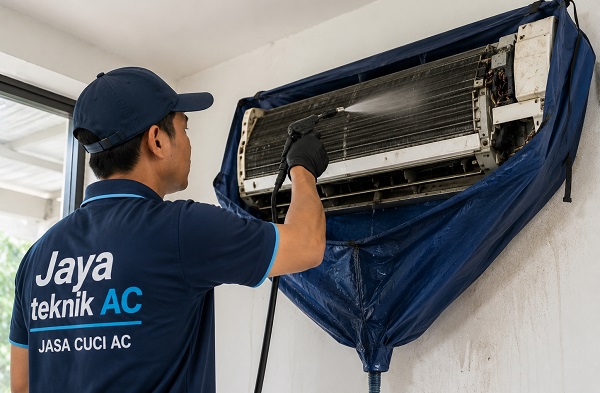 Jasa cuci AC Jakarta, pembersihan filter dan evaporator